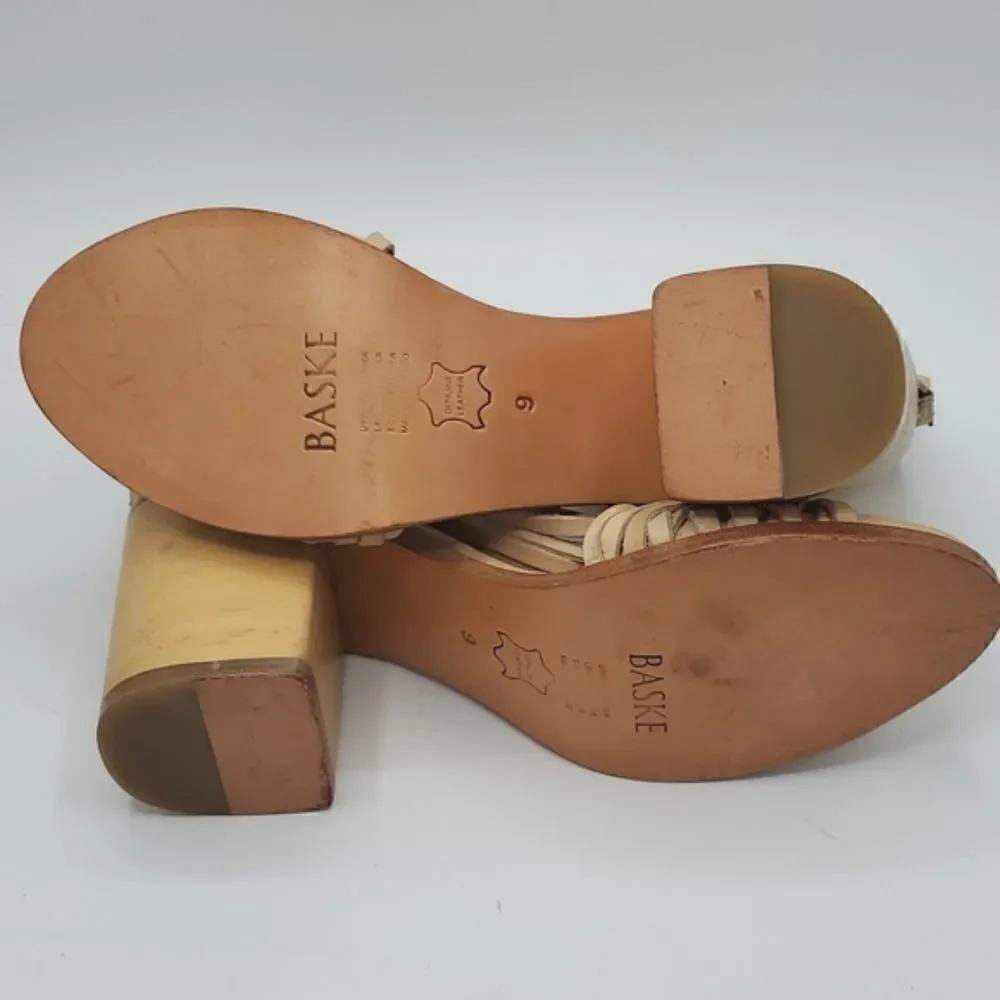 Baske California Hermosa Cross Strap Block Heel Sandal Size 9